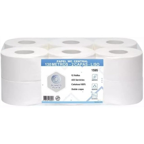 PAPEL WC CENTRAL 130M 2C PASTA PURA...
