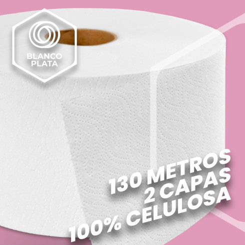 PAPEL WC INDUSTRIAL 130M 2 CAPAS...
