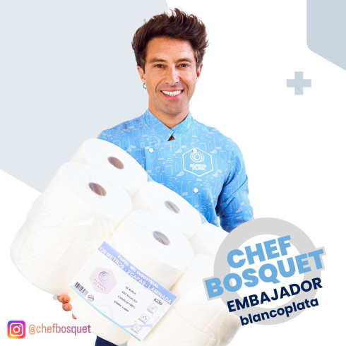 PAPEL WC INDUSTRIAL 130M 2 CAPAS...