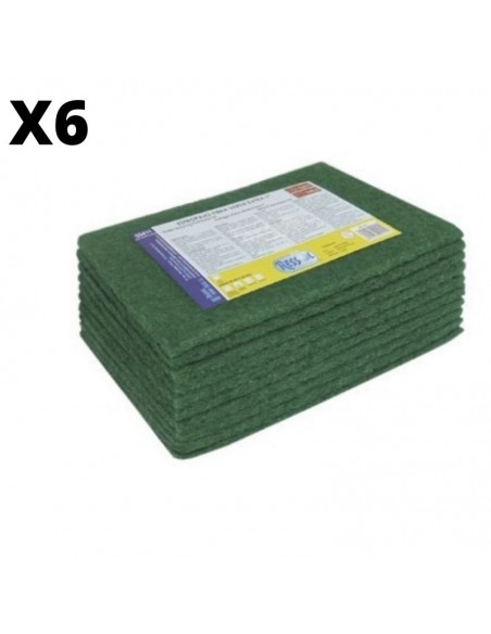 ESTROPAJO FIBRA VERDE EXTRA BLANCOPLATA 15X20CM 10 UNIDADES