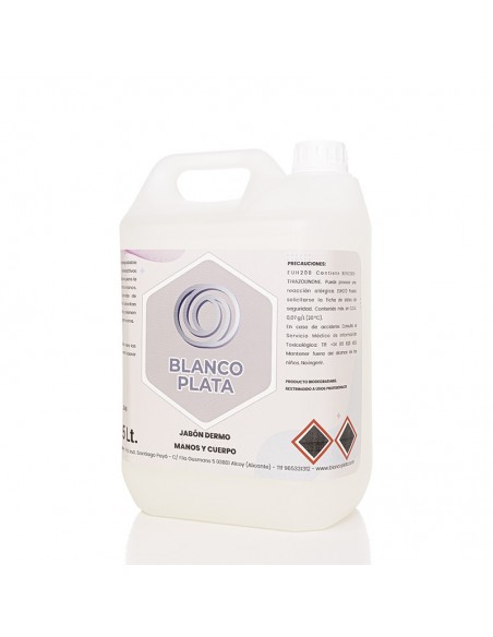 JABON DERMO MANOS Y CUERPO BLANCOPLATA 5L