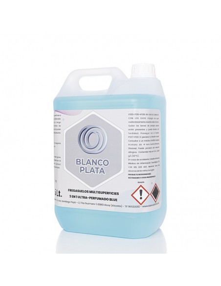 FREGASUELOS MULTISUPERFICIES 3 EN 1 ULTRAPERFUMADO BLUE BLANCOPLATA 5L