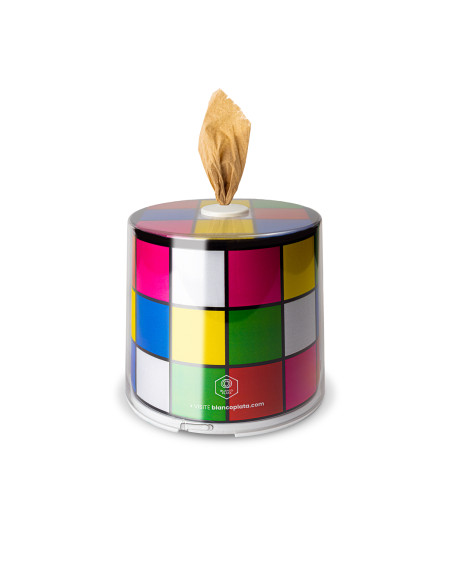 Caja para pañuelos y servilletas Blancoplata Softnap 10 diseños intercambiables incluye recambio con 400 servilletas ecológicas