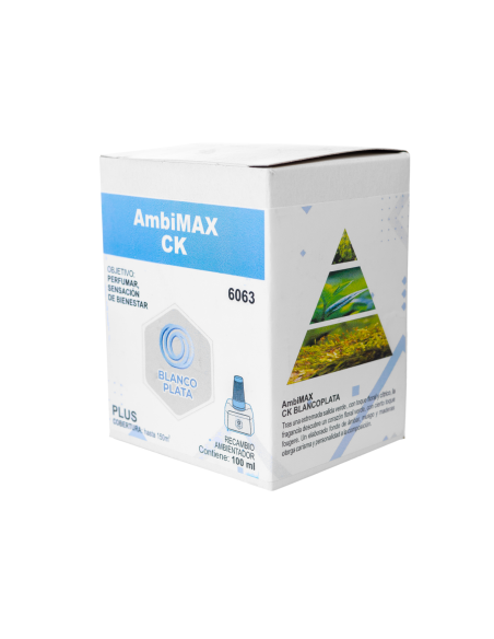 RECAMBIO AMBIMAX FRAGANCIA CK PLUS 100ML 30 DÍAS DE DURACIÓN. PERFUMA, SENSACIÓN DE BIENESTAR