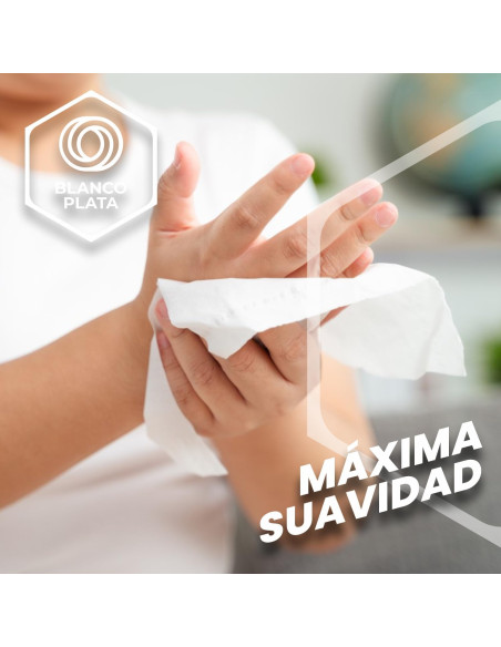 TOALLA V INTERFOLIADA 2 CAPAS PASTA PURA BLANCOPLATA 3000 UNIDADES